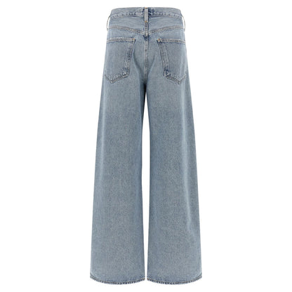 Agolde Blue Cotton Tapered Jeans