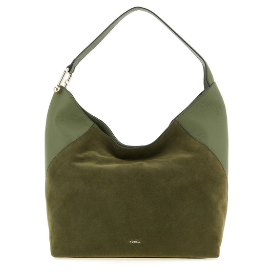 Furla Bicolor Calfskin Shoulder Bag