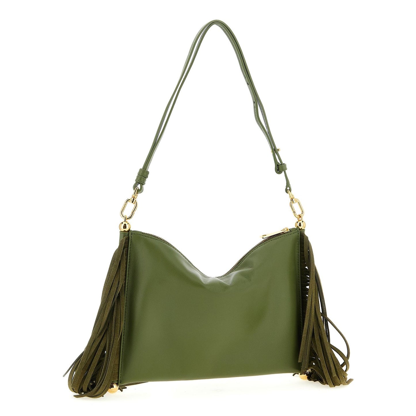 Furla Bicolor Lamb Leather Shoulder Bag
