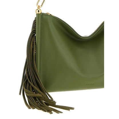 Furla Bicolor Lamb Leather Shoulder Bag