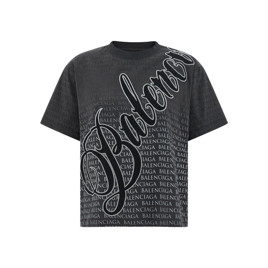 Balenciaga Black Cotton T-Shirt