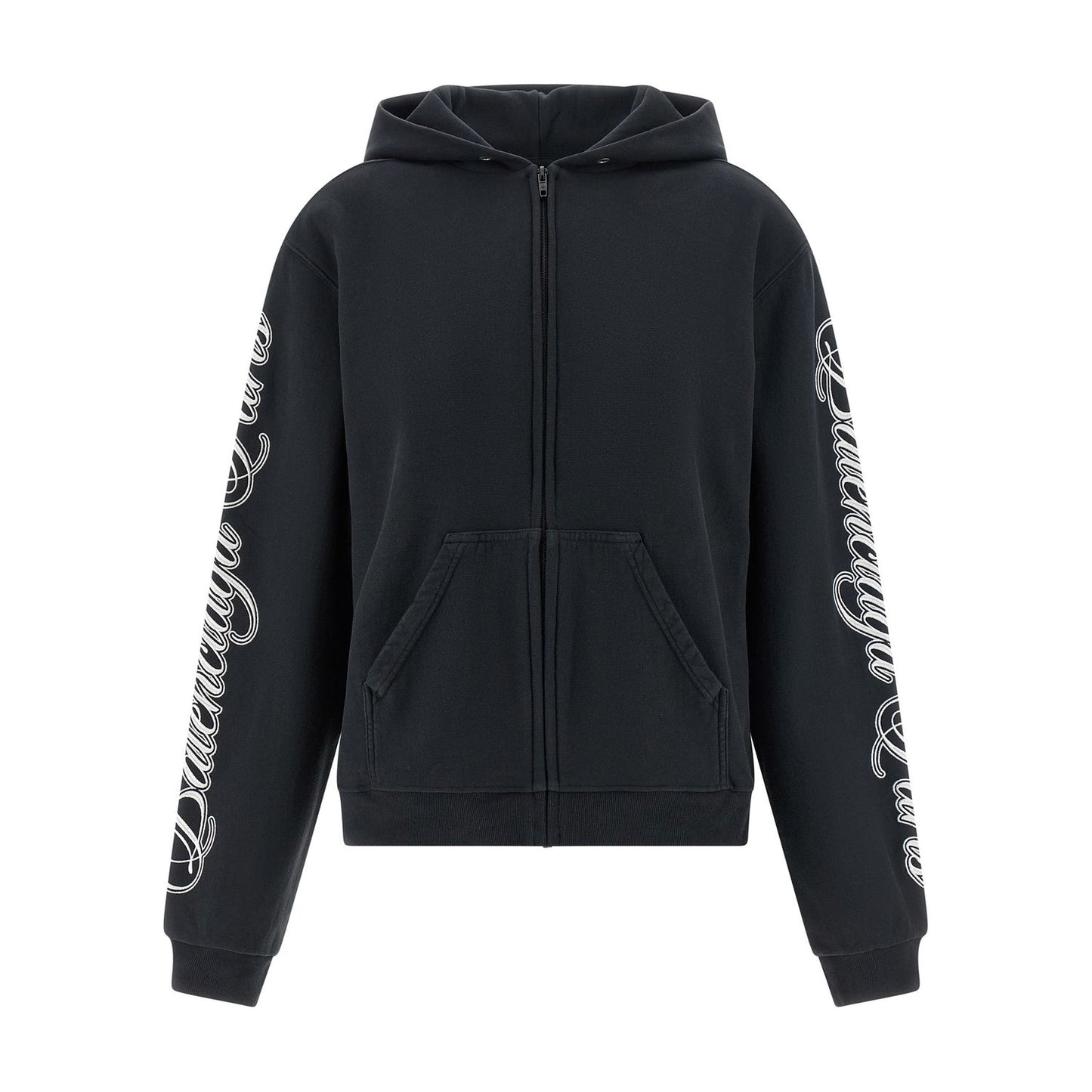 Balenciaga Black Cotton Sweatshirt