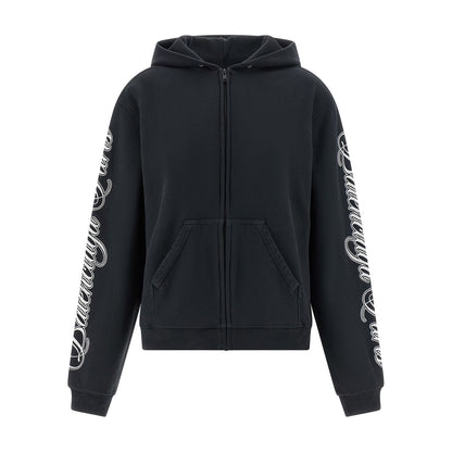 Balenciaga Black Cotton Sweatshirt