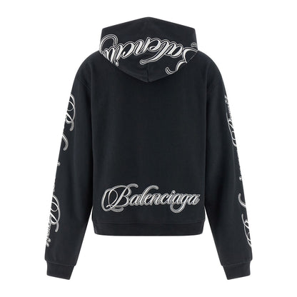 Balenciaga Black Cotton Sweatshirt
