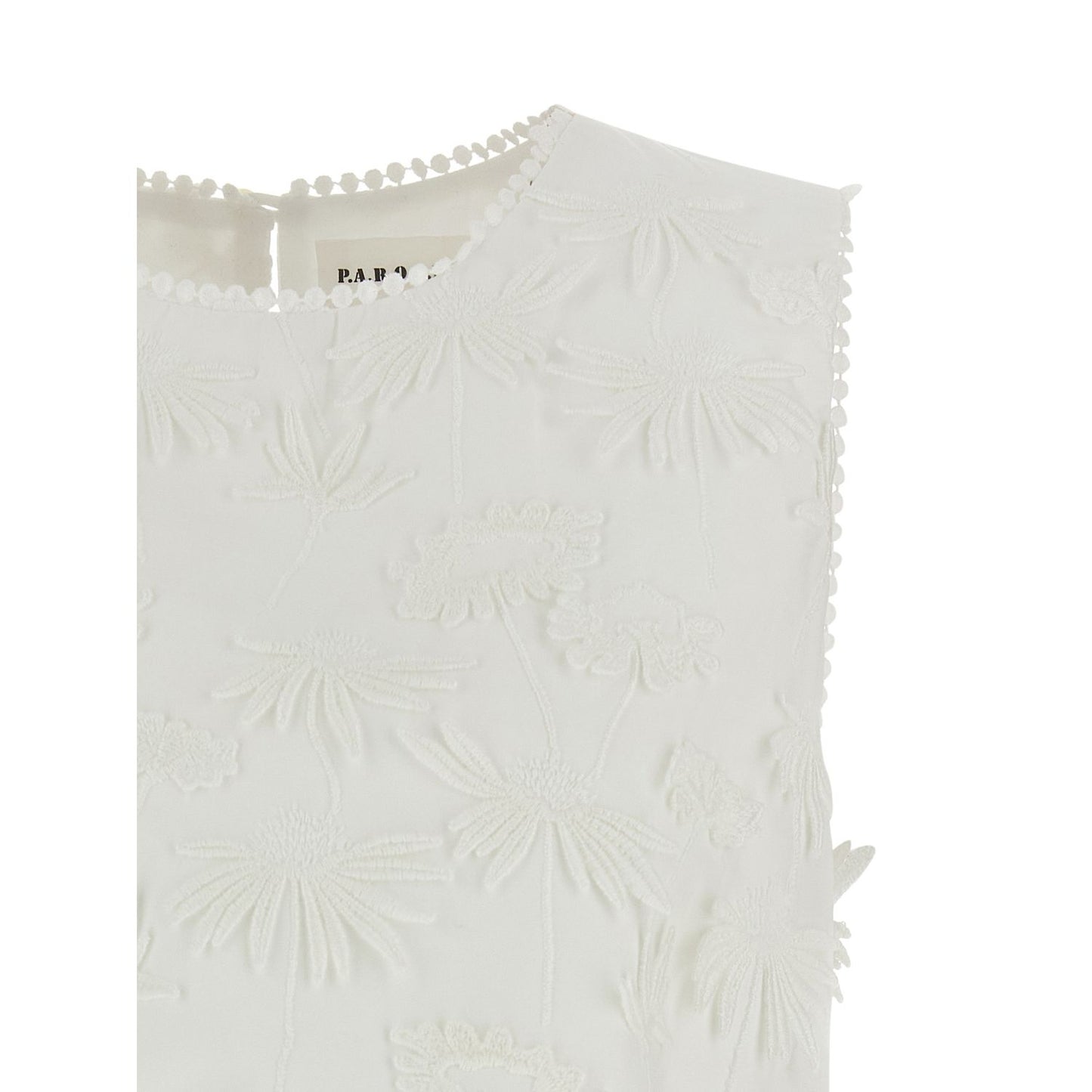 P.A.R.O.S.H. White Cotton Blouse