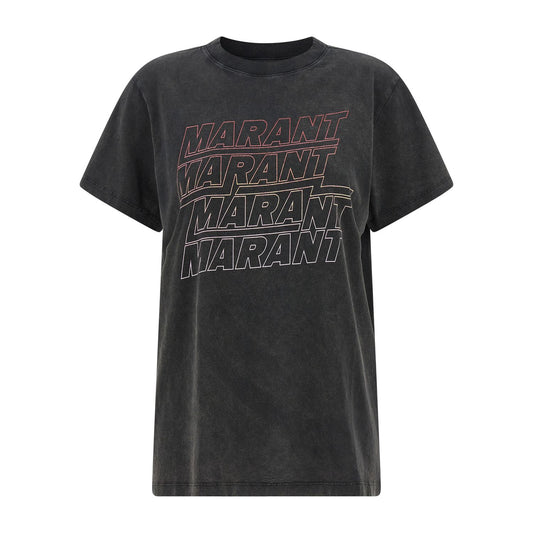 Isabel Marant Étoile Gray Cotton T-Shirt