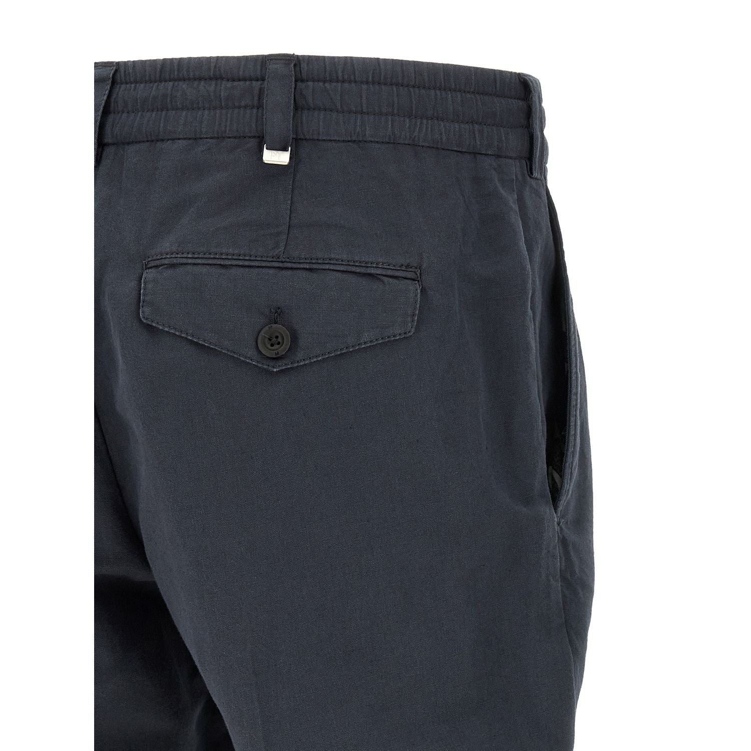 PT Torino Blue Linen Pants