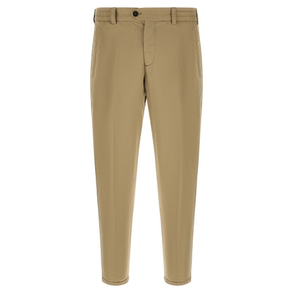 PT Torino Beige Linen Casual Pants