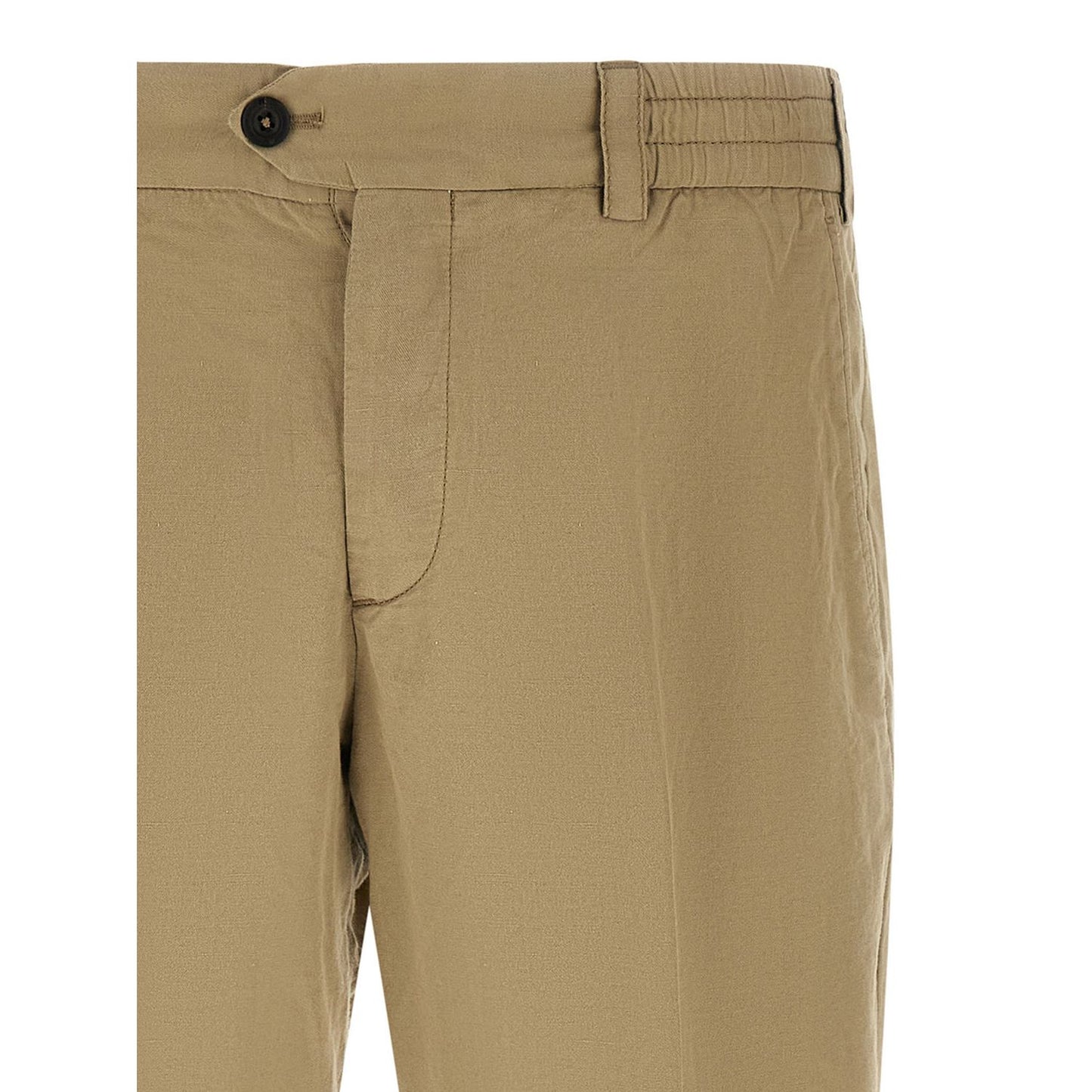 PT Torino Beige Linen Casual Pants