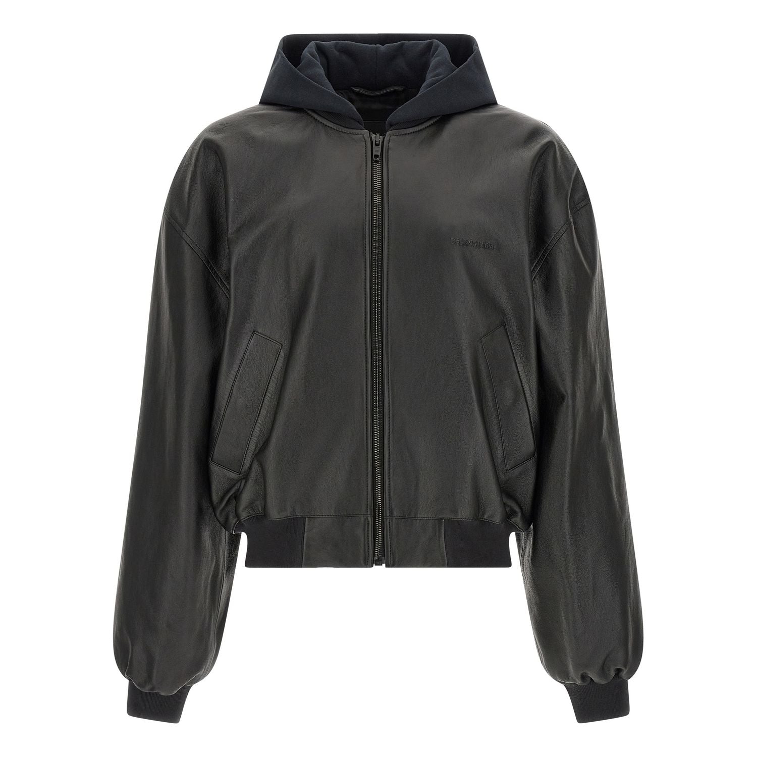 Balenciaga Black Lamb Leather Leather Jacket