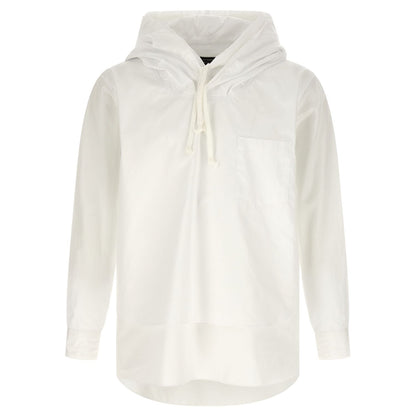 Comme Des Garçons White Cotton Blouse