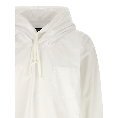 Comme Des Garçons White Cotton Blouse