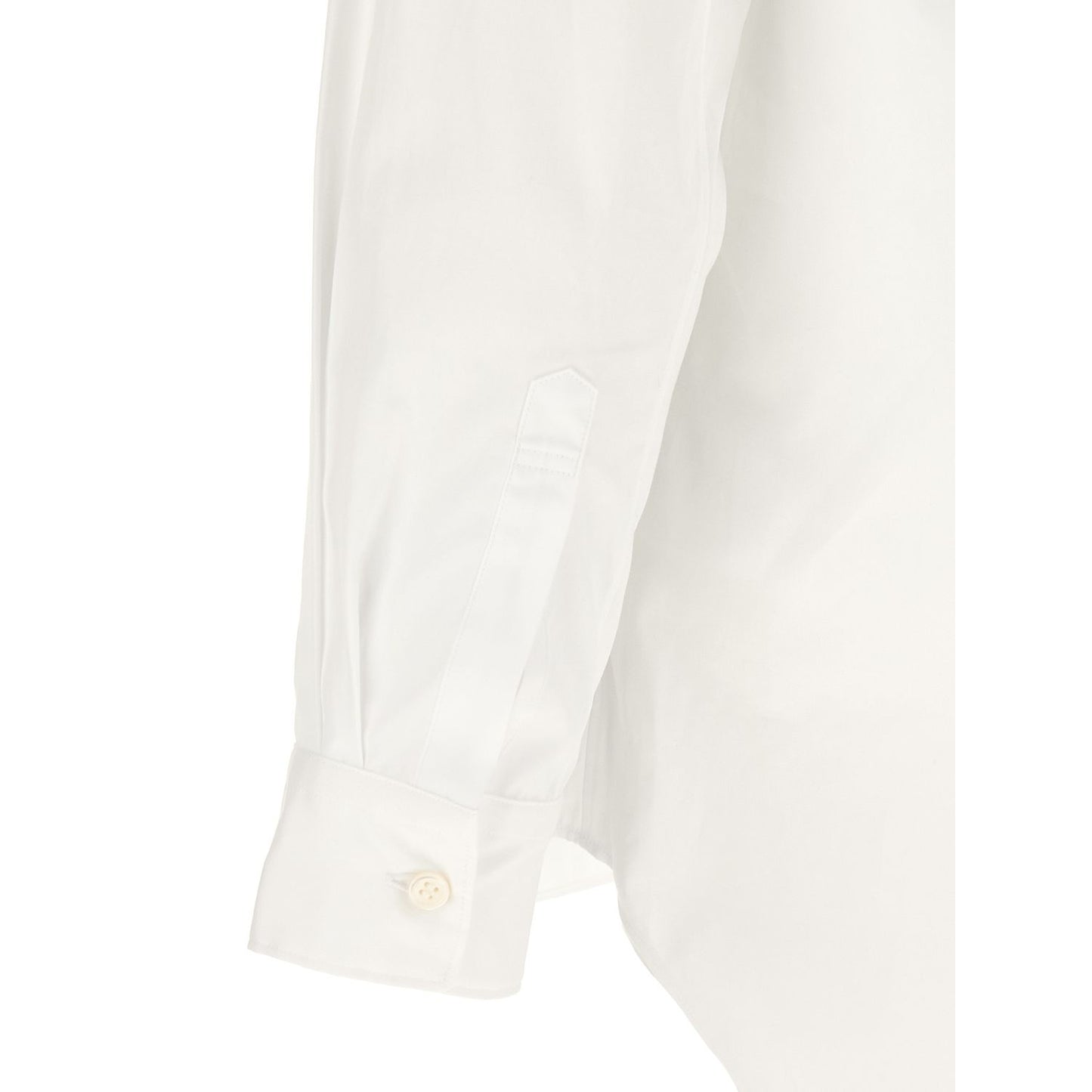 Comme Des Garçons White Cotton Blouse