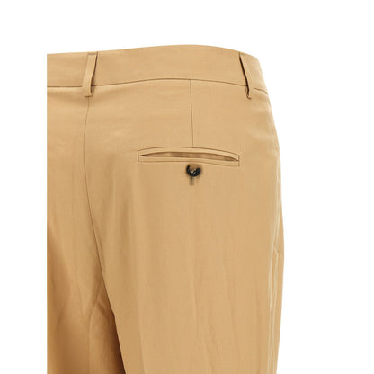 Alberto Biani Beige Cotton Casual Pants