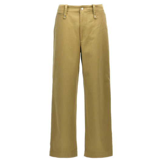 Burberry Beige Cotton Casual Pants