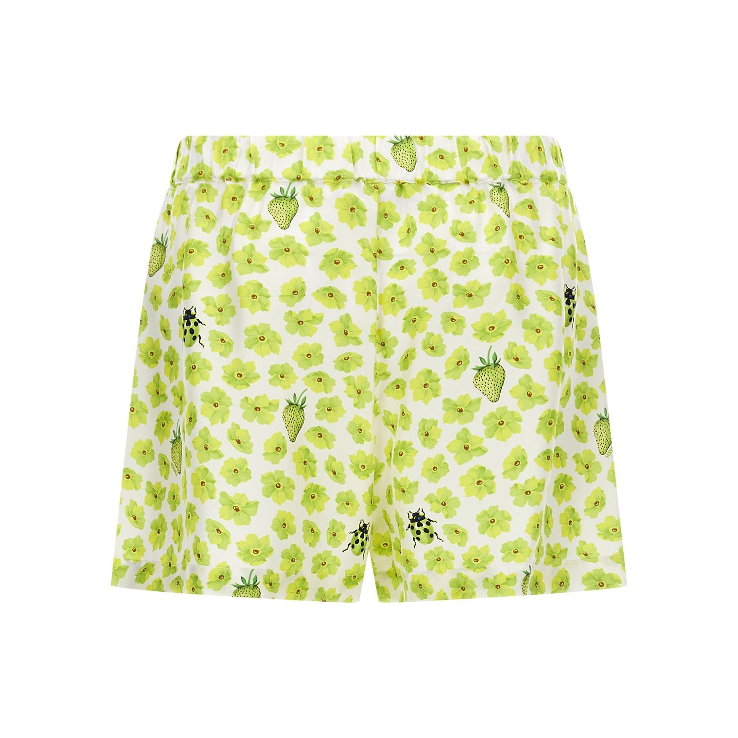Versace Multicolor Silk Bermuda Shorts