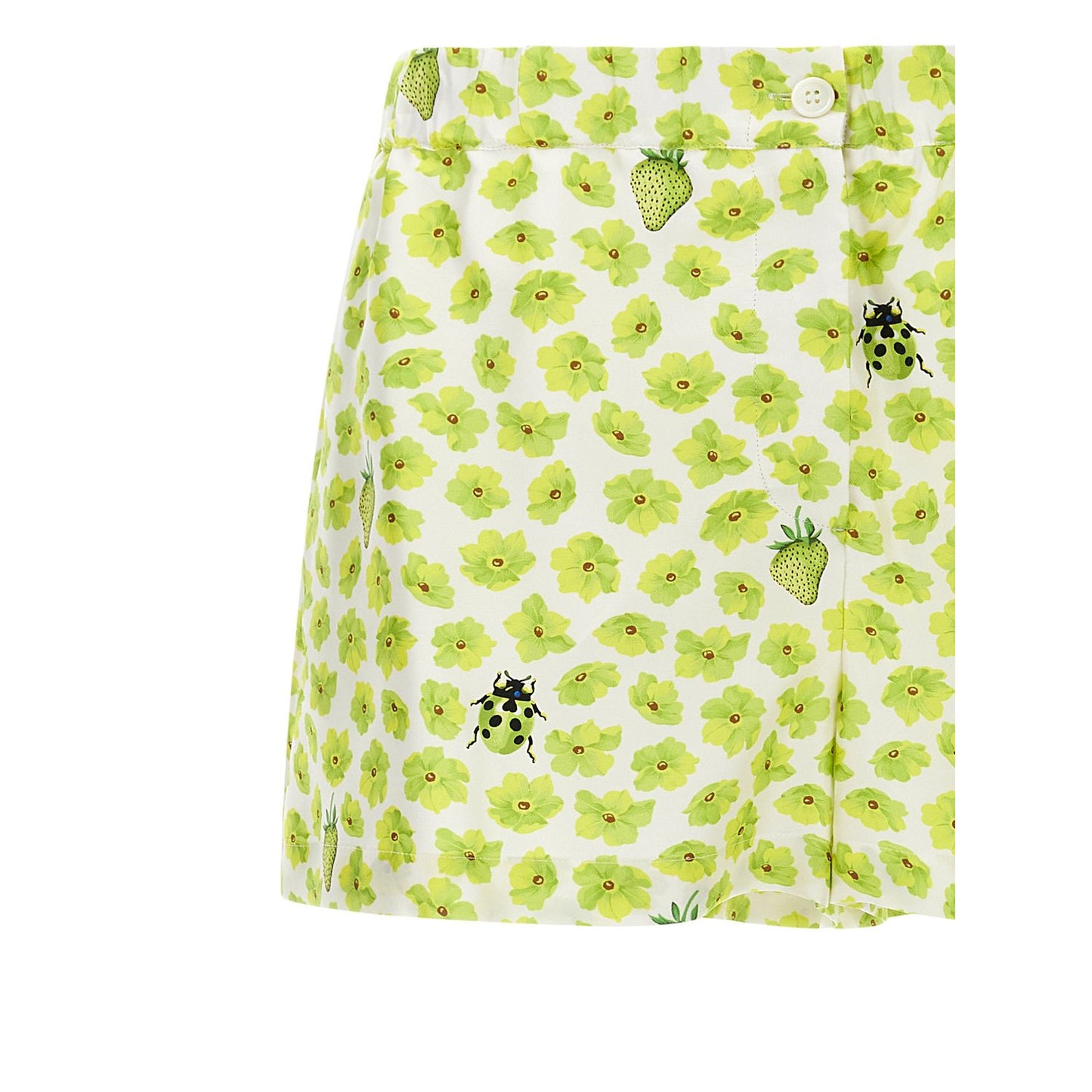 Versace Multicolor Silk Bermuda Shorts