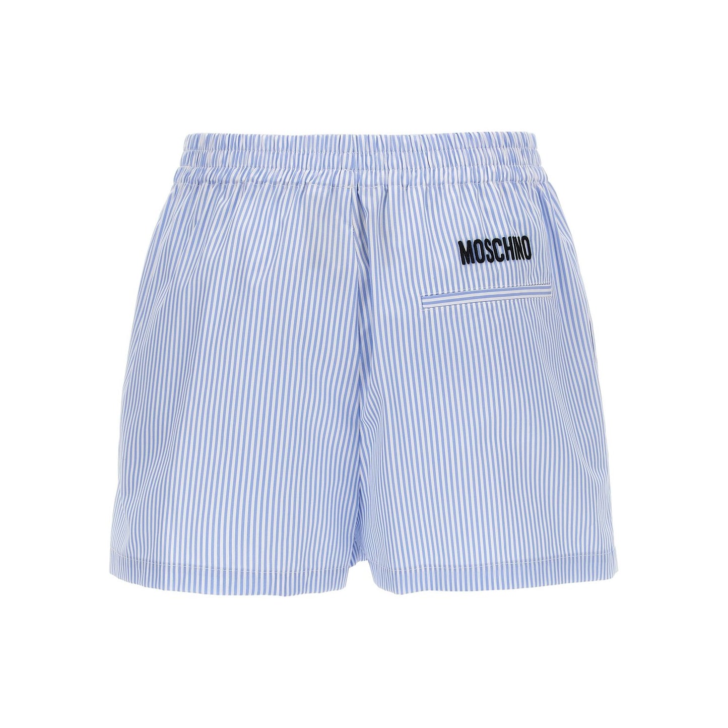 Moschino Blue Cotton Bermuda Shorts