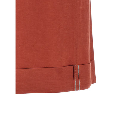 Peserico Multicolor Viscose Bermuda Shorts