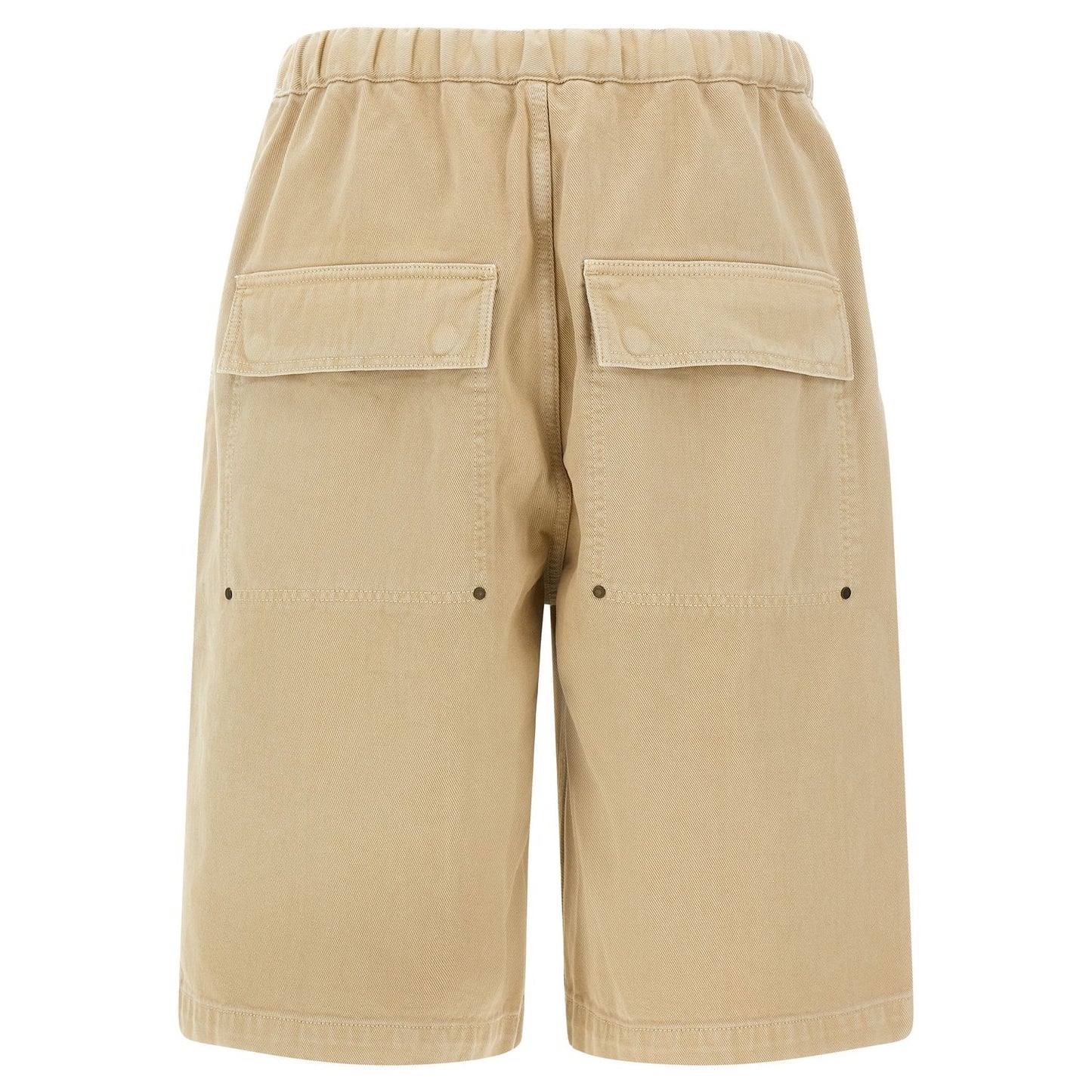 Entire Studios Beige Cotton Bermuda Shorts