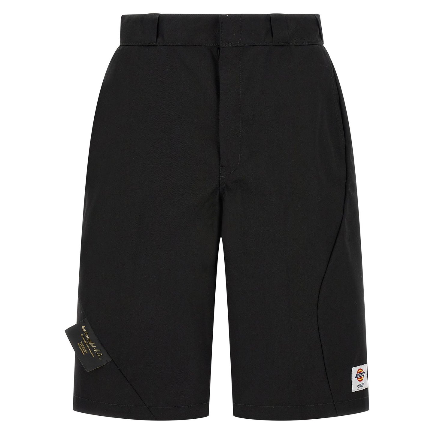 Undercover Black Polyester Bermuda Shorts