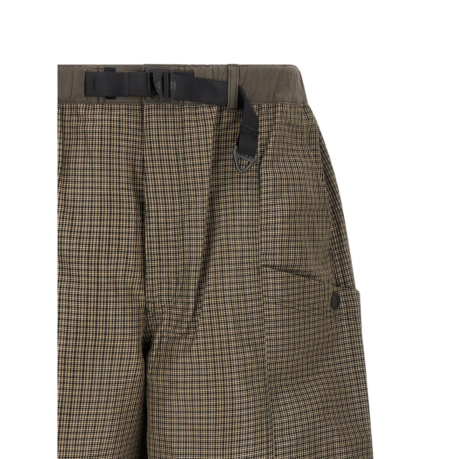 Comme Des Garçons Bicolor Linen Bermuda Shorts