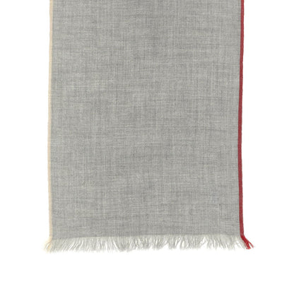 Brunello Cucinelli Gray Virgin Wool Scarf