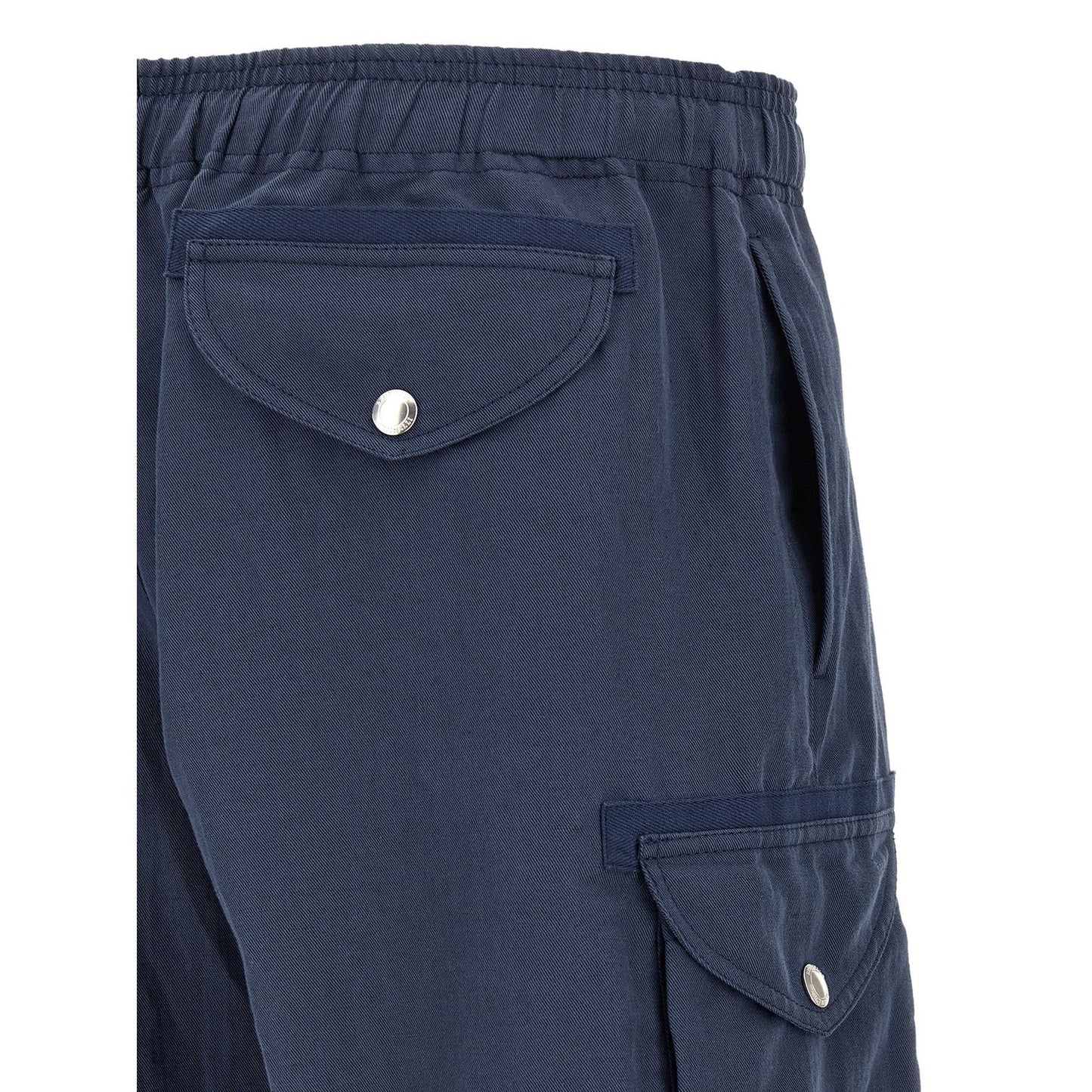 Brunello Cucinelli Blue Linen Bermuda Shorts
