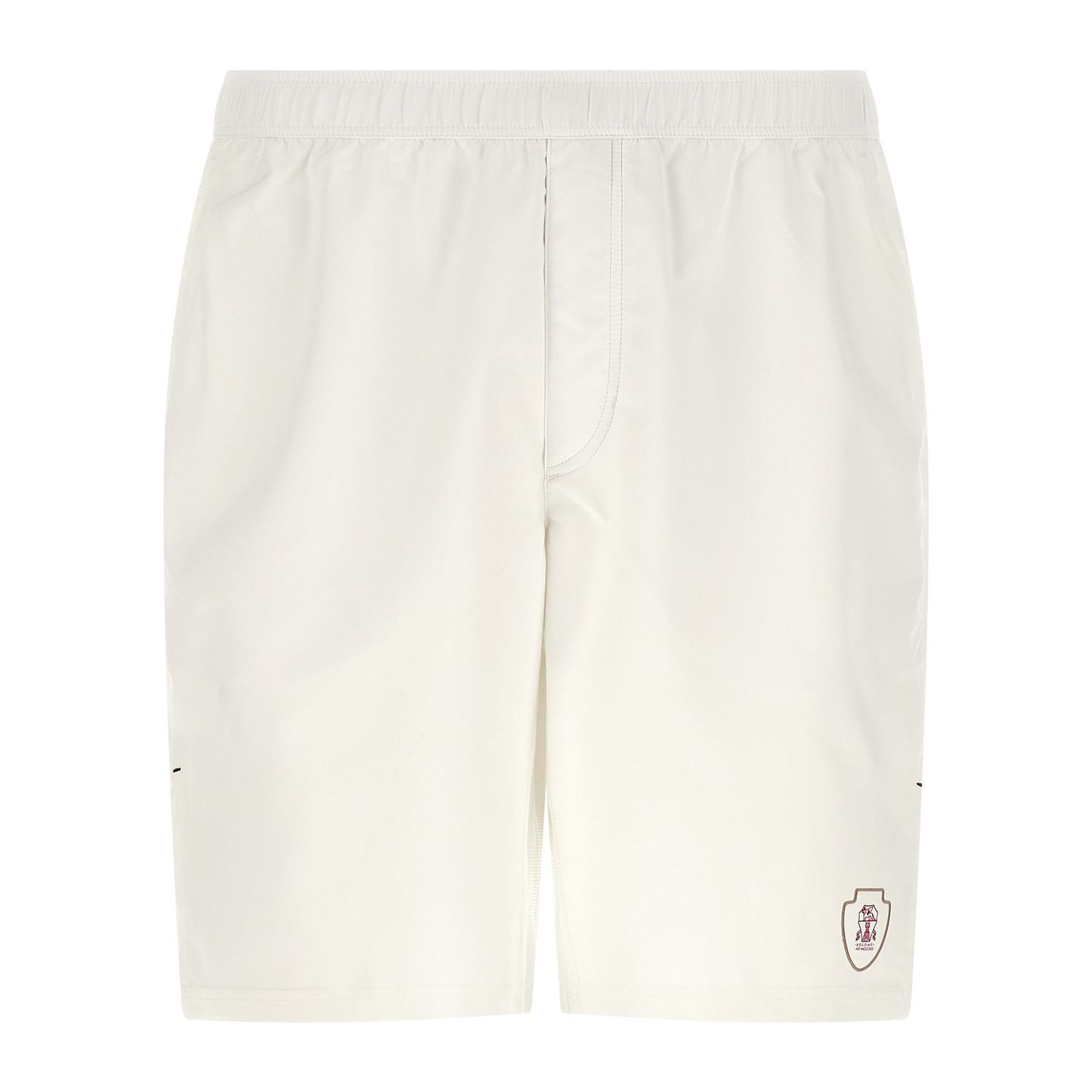 Brunello Cucinelli White Polyester Bermuda Shorts