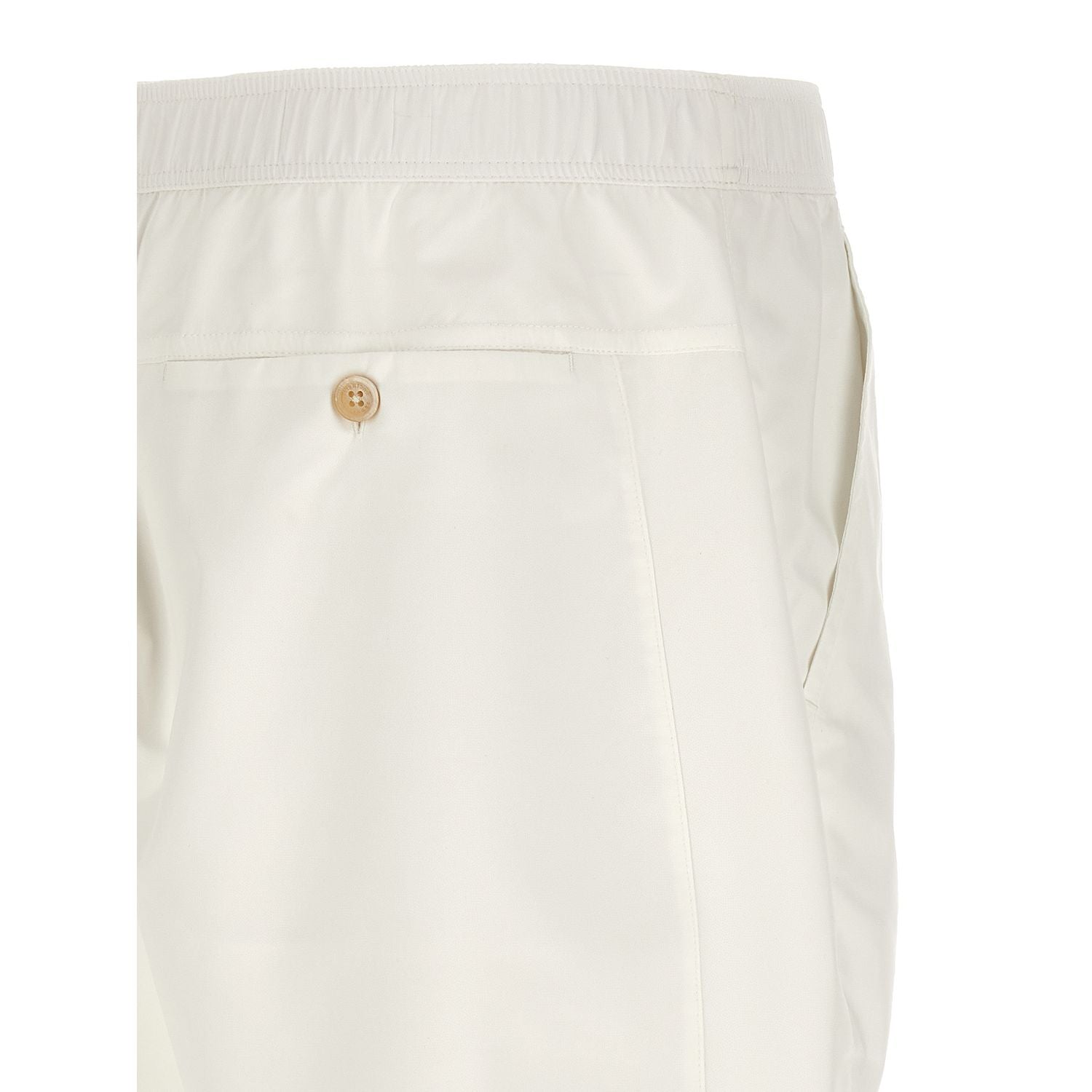 Brunello Cucinelli White Polyester Bermuda Shorts