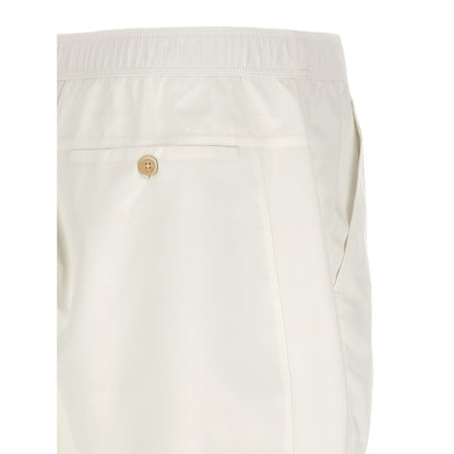 Brunello Cucinelli White Polyester Bermuda Shorts