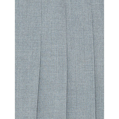 Thom Browne Gray Wool Long Skirt