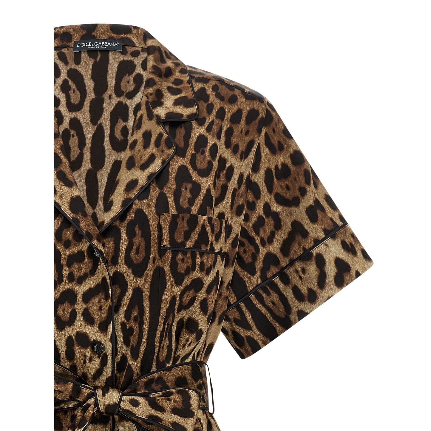 Dolce & Gabbana Brown Silk Blouse