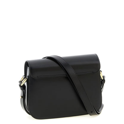 A.P.C. Black Cowhide Crossbody Bag