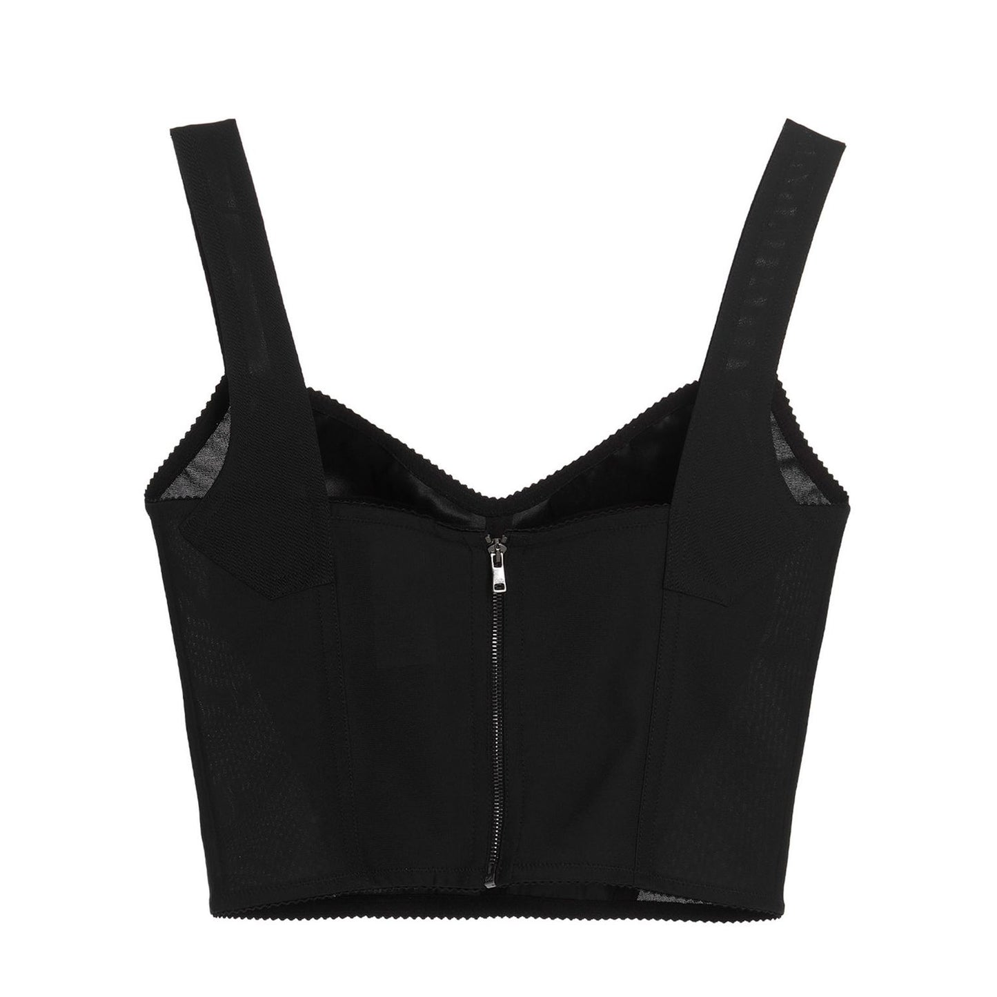 Dolce & Gabbana Black Polyamide Tank Tops