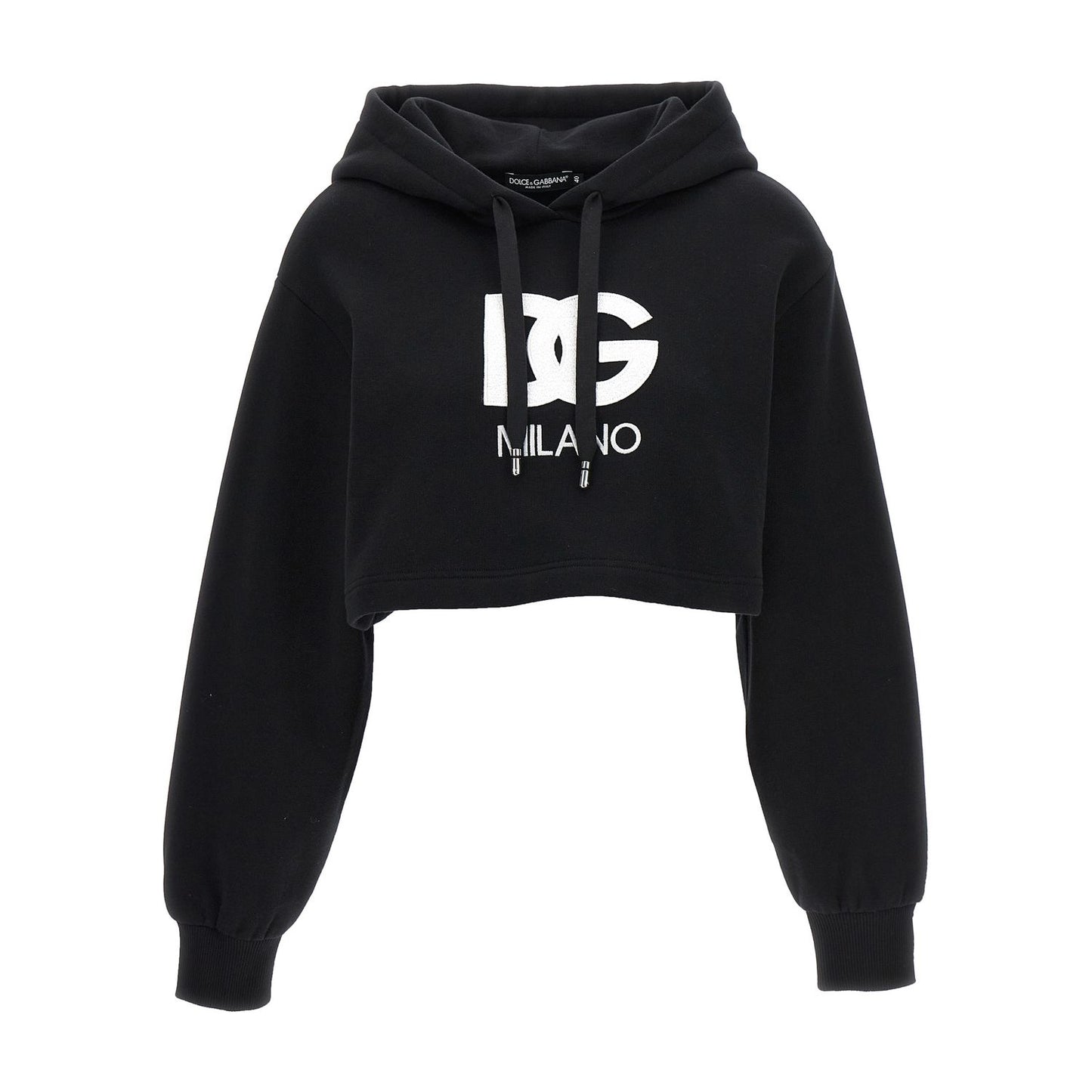Dolce & Gabbana Black Cotton Hoodie