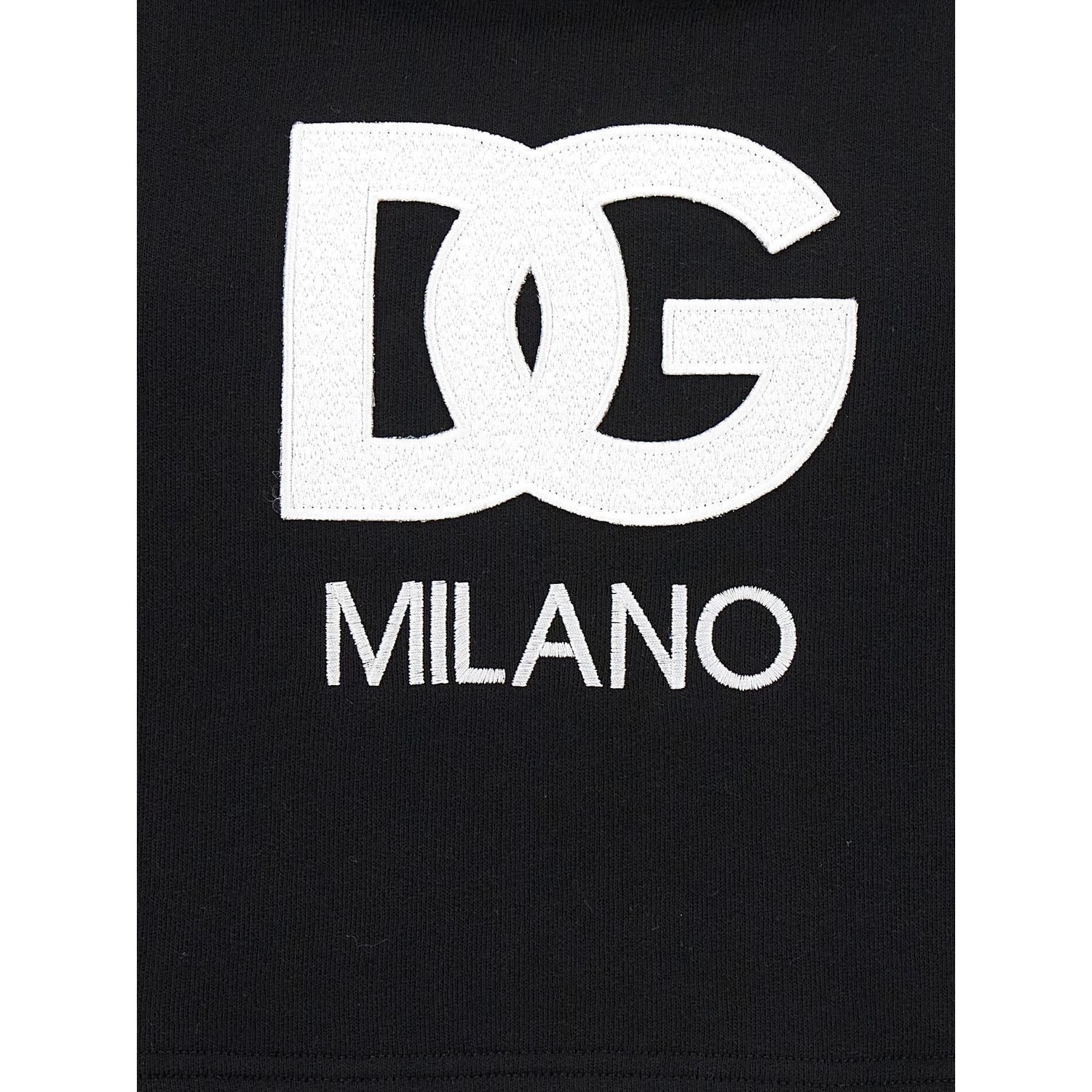 Dolce & Gabbana Black Cotton Hoodie