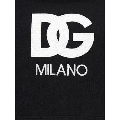 Dolce & Gabbana Black Cotton Hoodie