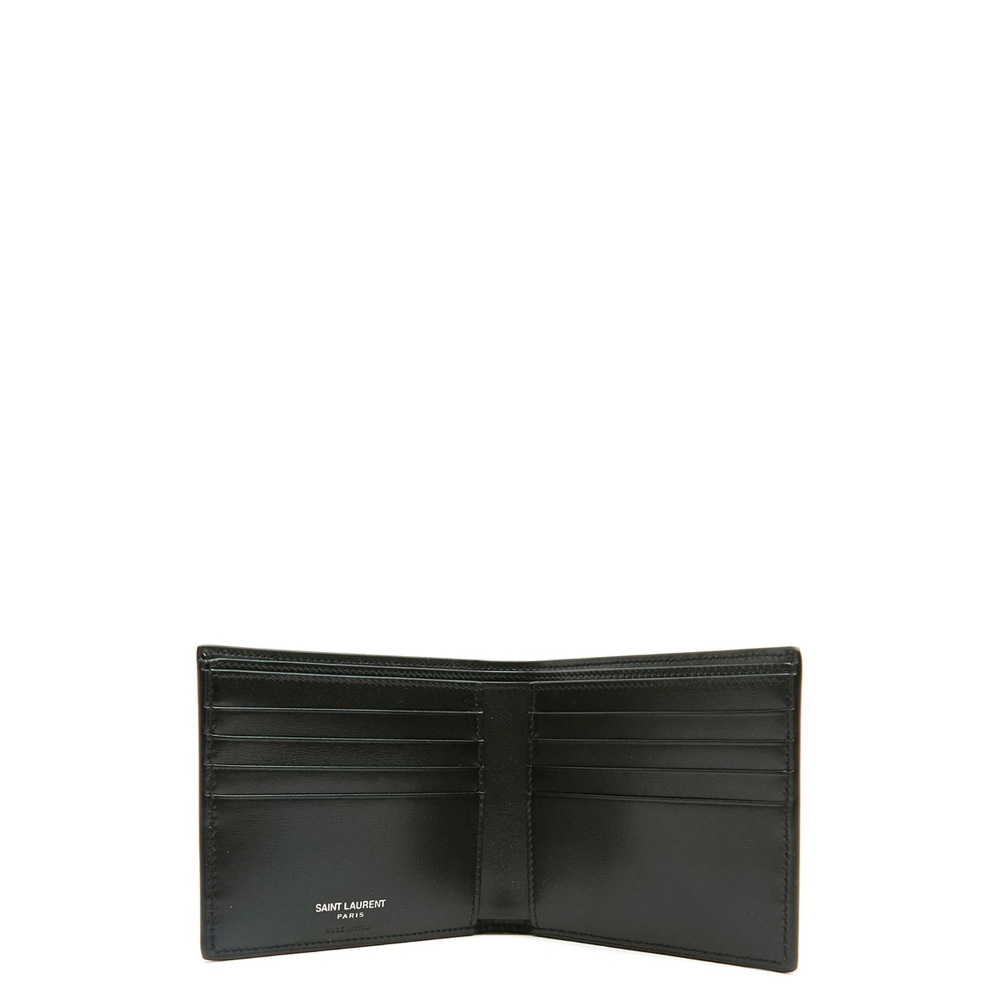 Saint Laurent Black Leather Wallet
