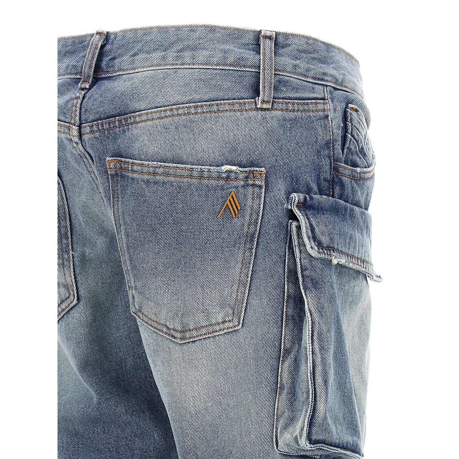 The Attico Blue Cotton Jeans Denim