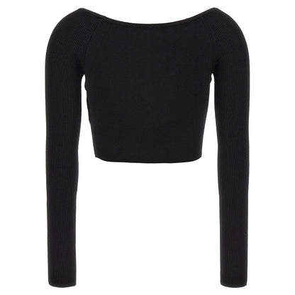 Diesel Black Viscose Cardigan