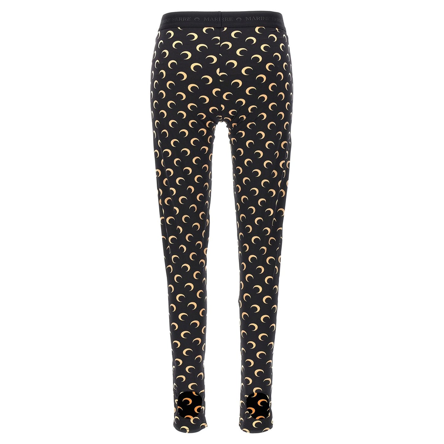 Marine Serre Black Polyamide Leggings
