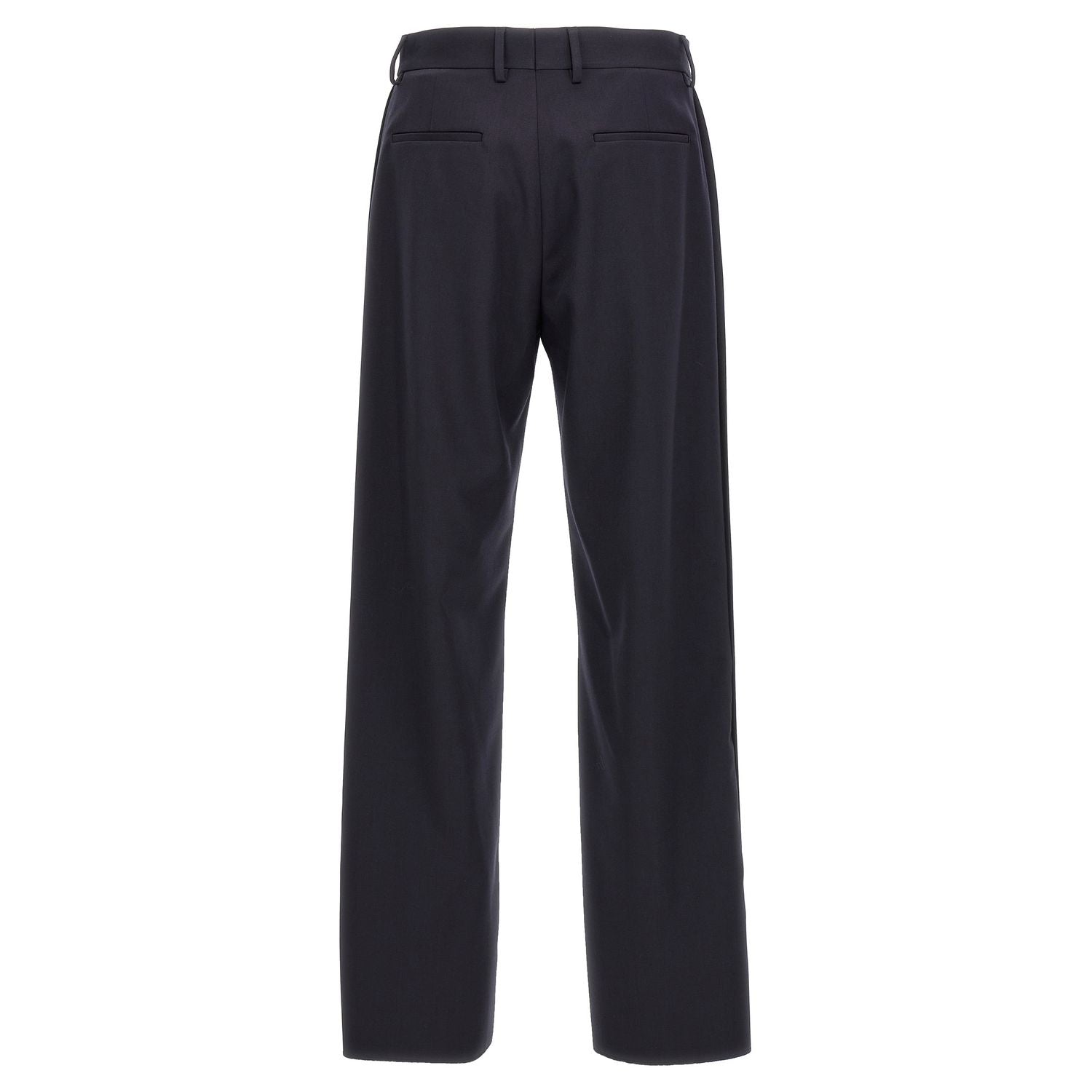 Fendi Blue Polyester Casual Pants