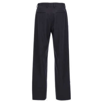 Fendi Blue Polyester Casual Pants