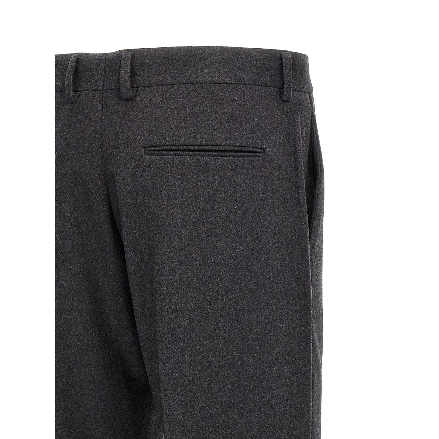 Fendi Gray Cashmere Casual Pants