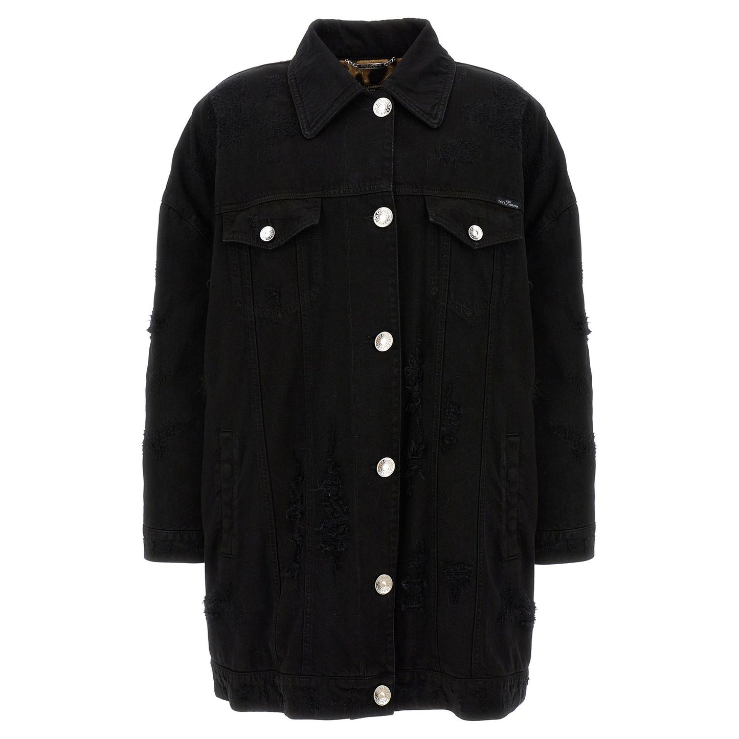 Dolce & Gabbana Black Cotton Denim Jacket