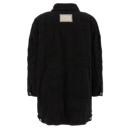 Dolce & Gabbana Black Cotton Denim Jacket