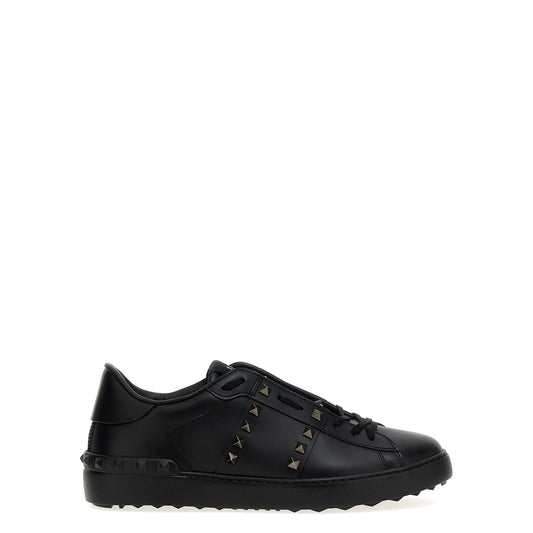 Valentino Garavani Black Calfskin Low Top Sneakers