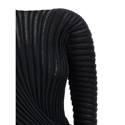 Issey Miyake Black Polyester Shirt
