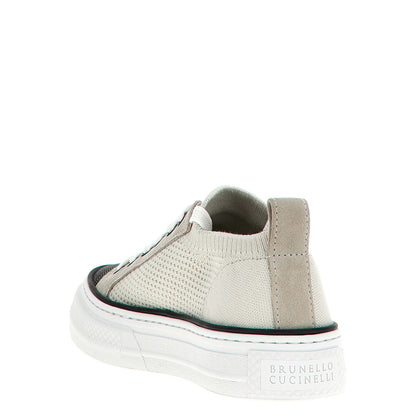 Brunello Cucinelli Multicolor Cotton Low Top Sneakers